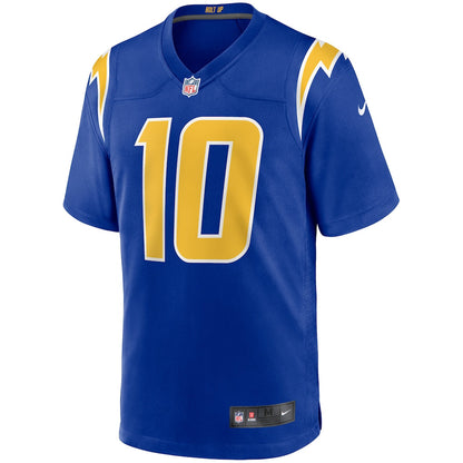 Justin Herbert 10 Los Angeles Chargers Alternate Game Men Jersey - Royal