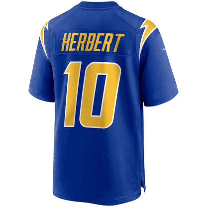 Justin Herbert 10 Los Angeles Chargers Alternate Game Men Jersey - Royal
