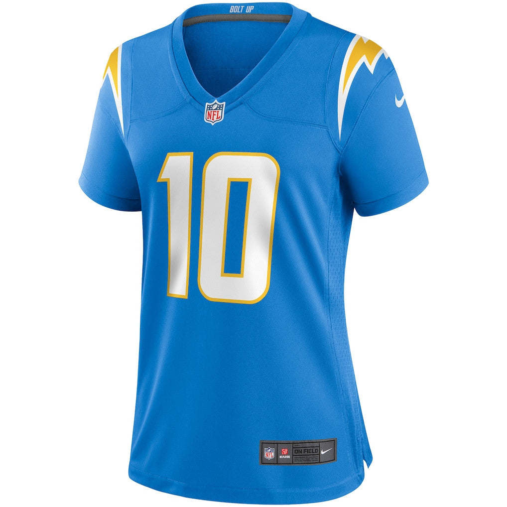 Justin Herbert 10 Los Angeles Chargers Women's Player Game Jersey - Powder Blue