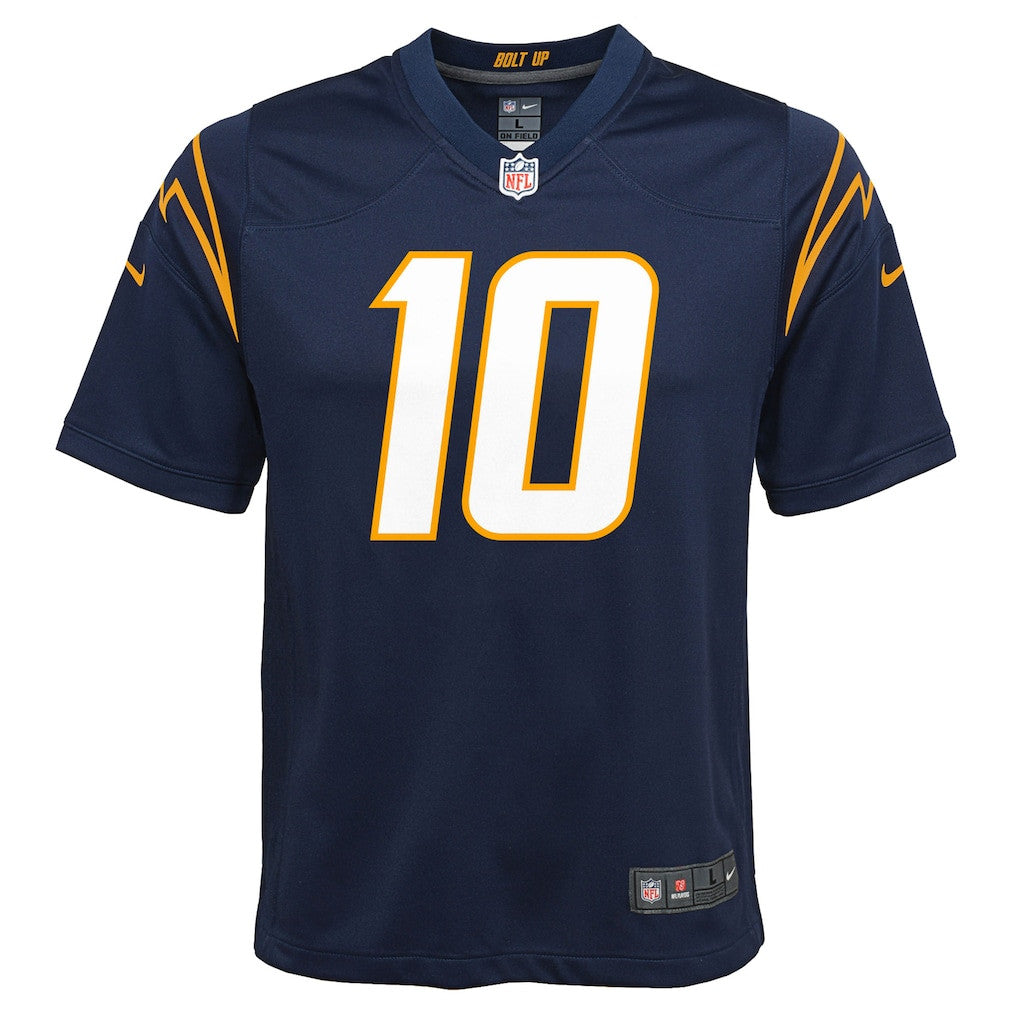 Justin Herbert 10 Los Angeles Chargers Game YOUTH Jersey - Navy