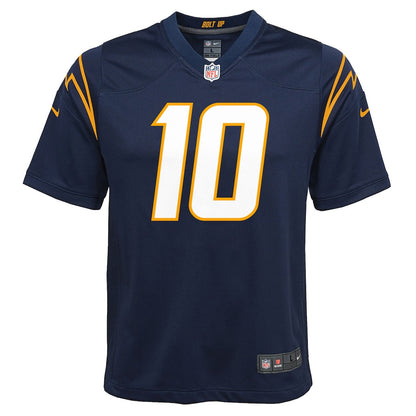 Justin Herbert 10 Los Angeles Chargers Game YOUTH Jersey - Navy