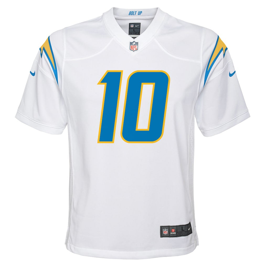 Justin Herbert 10 Los Angeles Chargers Game YOUTH Jersey - White