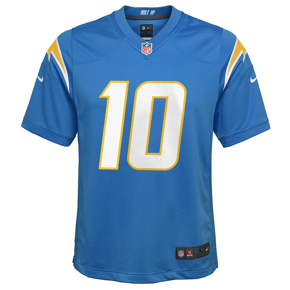 Justin Herbert 10 Los Angeles Chargers Game YOUTH Jersey - Powder Blue