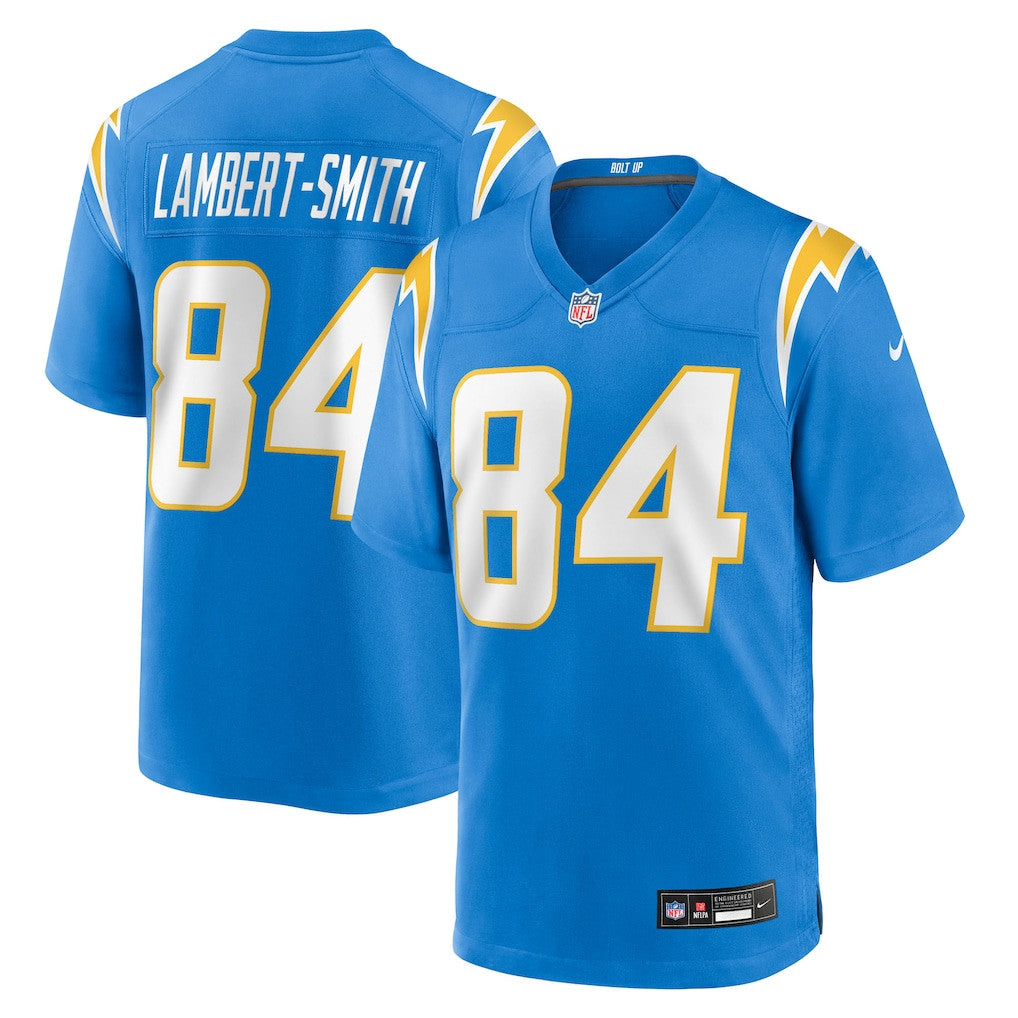 KeAndre Lambert-Smith 84 Los Angeles Chargers Team Game Men Jersey - Powder Blue