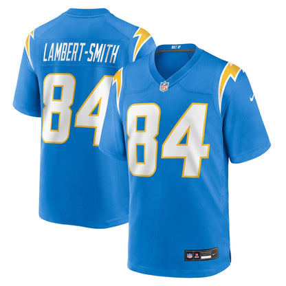 KeAndre Lambert-Smith 84 Los Angeles Chargers Team Game Men Jersey - Powder Blue