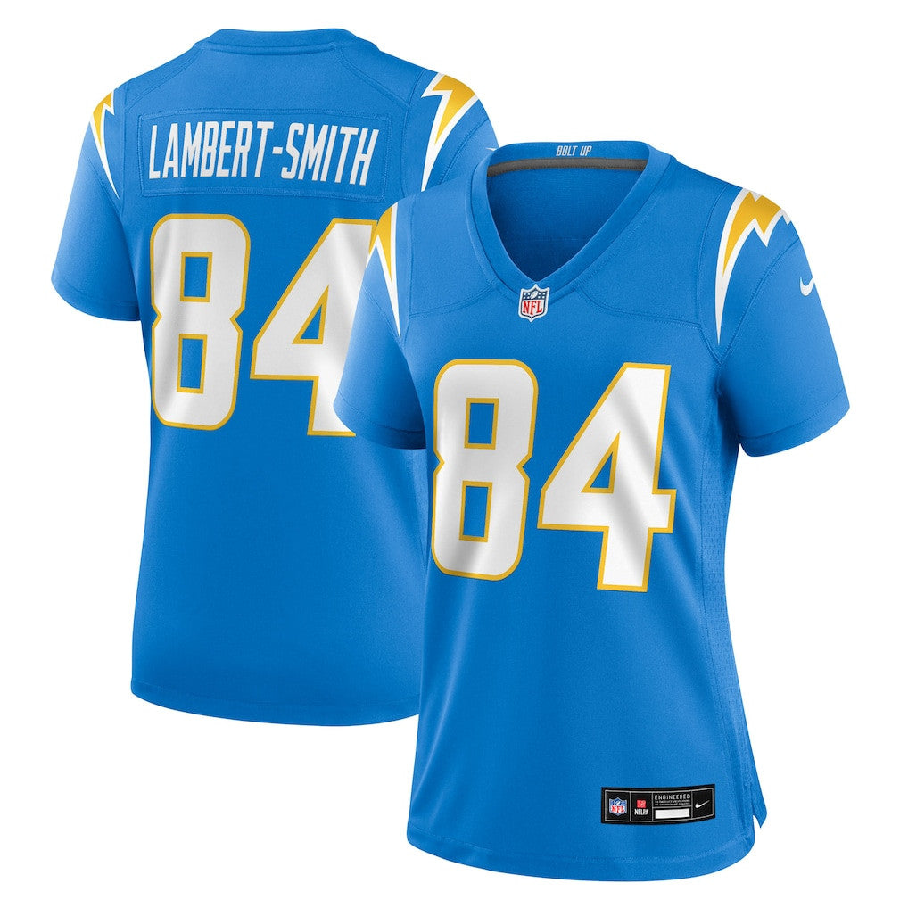 KeAndre Lambert-Smith 84 Los Angeles Chargers Women's Team Game Jersey - Powder Blue