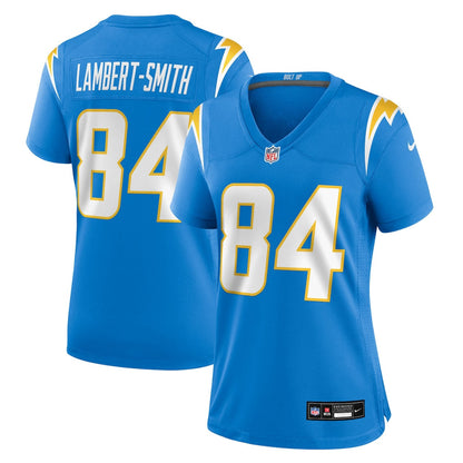 KeAndre Lambert-Smith 84 Los Angeles Chargers Women's Team Game Jersey - Powder Blue