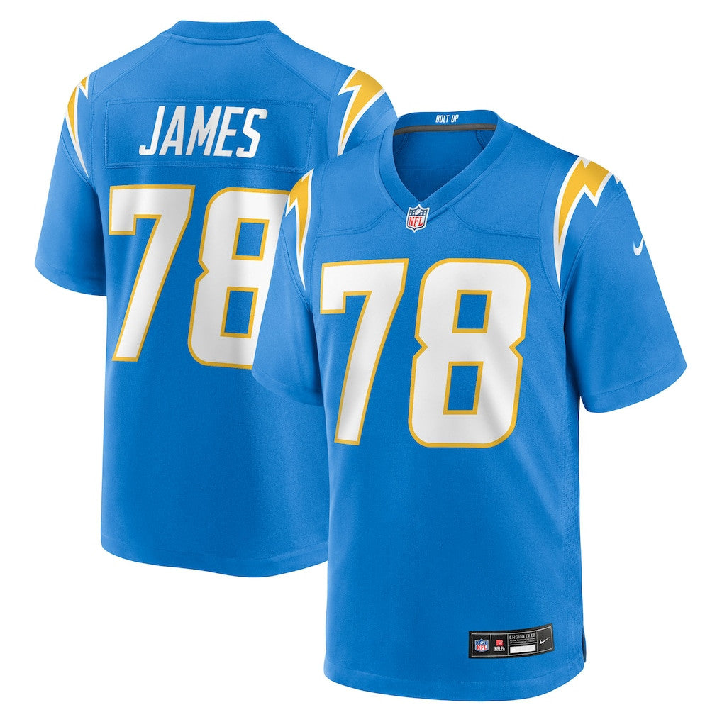 Andre James 78 Los Angeles Chargers Team Game Men Jersey - Powder Blue