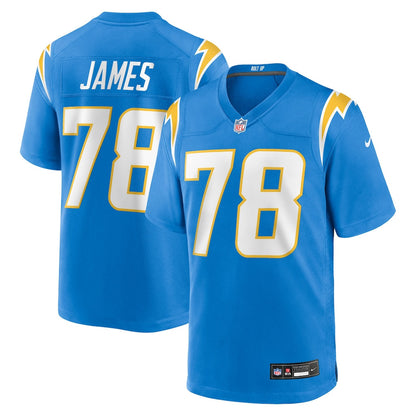 Andre James 78 Los Angeles Chargers Team Game Men Jersey - Powder Blue