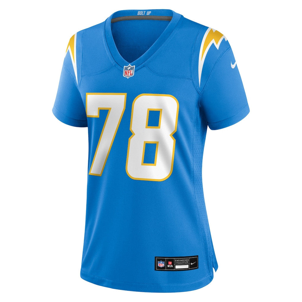 Andre James 78 Los Angeles Chargers Women's Team Game Jersey - Powder Blue