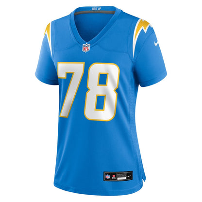 Andre James 78 Los Angeles Chargers Women's Team Game Jersey - Powder Blue