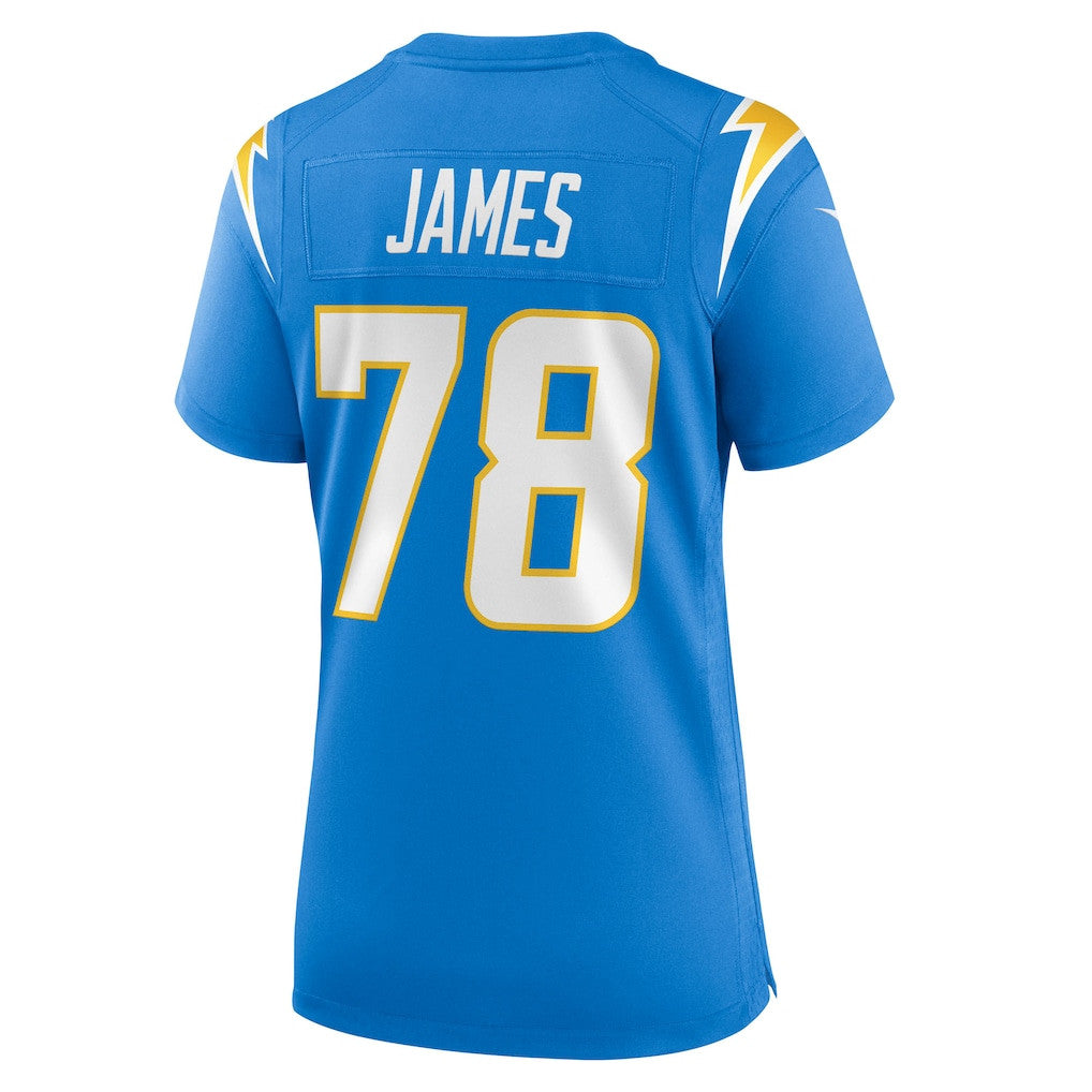 Andre James 78 Los Angeles Chargers Women's Team Game Jersey - Powder Blue