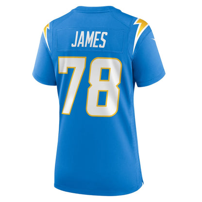 Andre James 78 Los Angeles Chargers Women's Team Game Jersey - Powder Blue