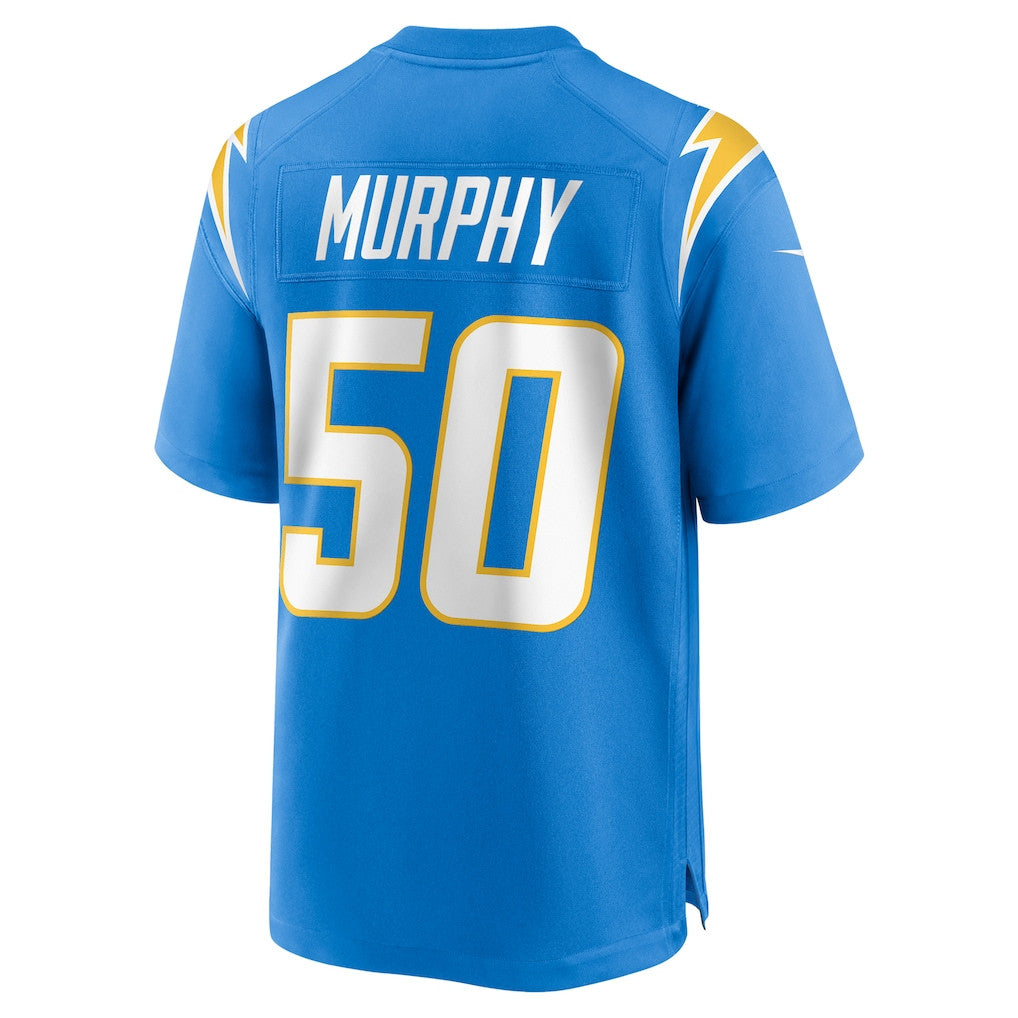 Caleb Murphy 50 Los Angeles Chargers Team Game Men Jersey - Powder Blue