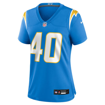 Kendall Williamson 40 Los Angeles Chargers Women's Team Game Jersey - Powder Blue