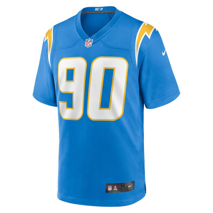 Teair Tart 90 Los Angeles Chargers Team Game Men Jersey - Powder Blue