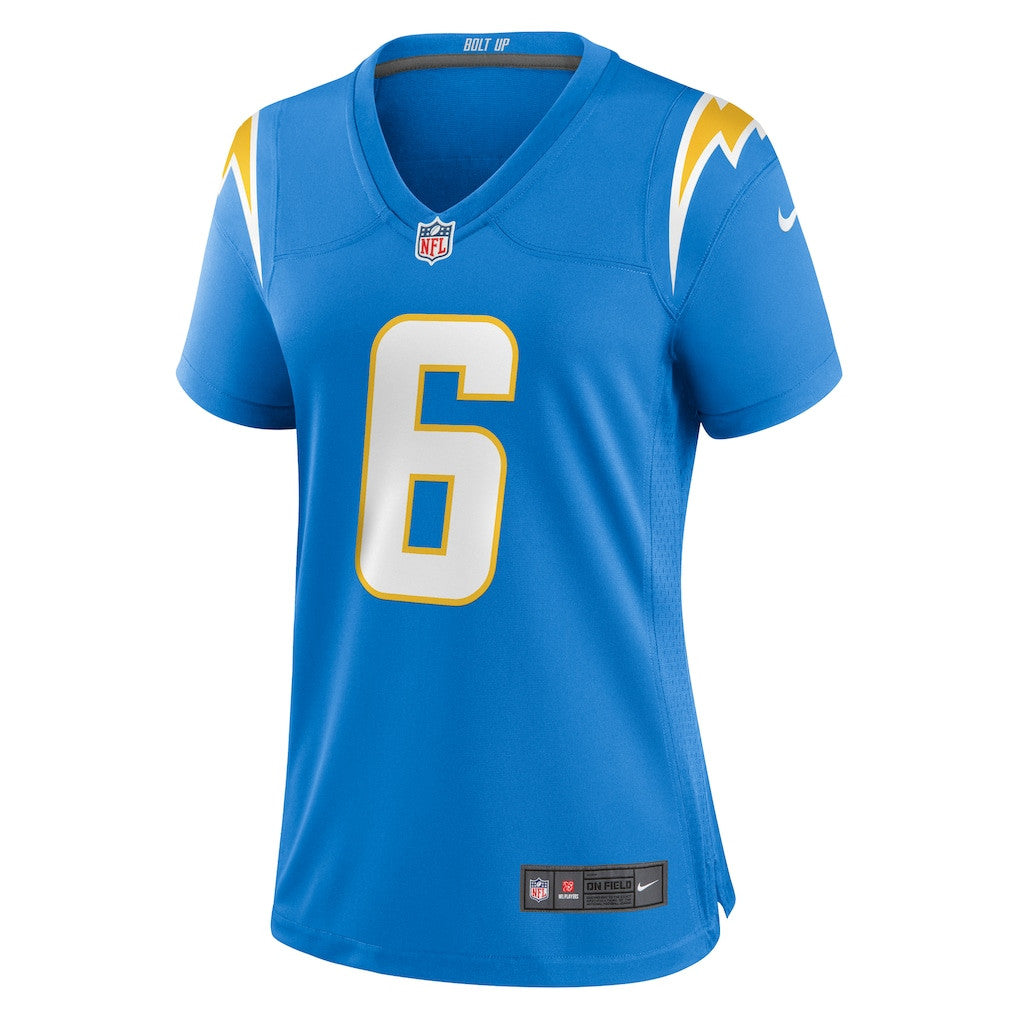 Denzel Perryman 6 Los Angeles Chargers Women's Team Game Jersey - Powder Blue
