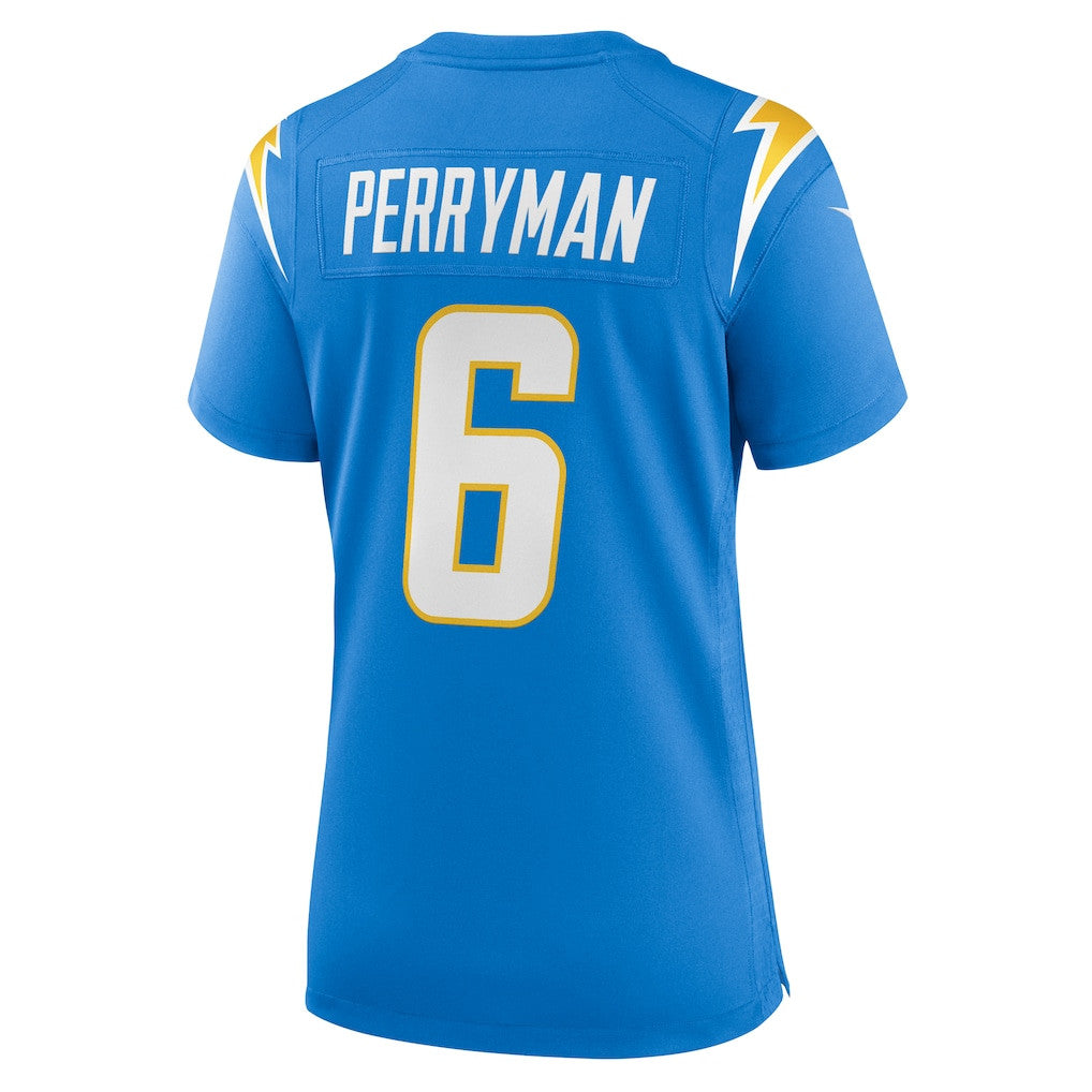 Denzel Perryman 6 Los Angeles Chargers Women's Team Game Jersey - Powder Blue