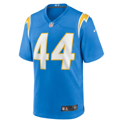 Scott Matlock 44 Los Angeles Chargers Team Game Men Jersey - Powder Blue