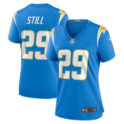 Tarheeb Still 29 Los Angeles Chargers Women's Team Game Jersey - Powder Blue