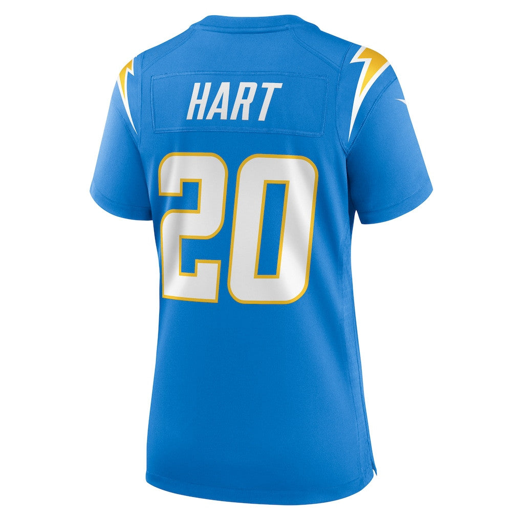 Cam Hart 20 Los Angeles Chargers Women's Team Game Jersey - Powder Blue