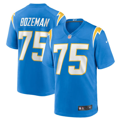 Bradley Bozeman 75 Los Angeles Chargers Team Game Men Jersey - Powder Blue