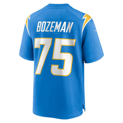 Bradley Bozeman 75 Los Angeles Chargers Team Game Men Jersey - Powder Blue