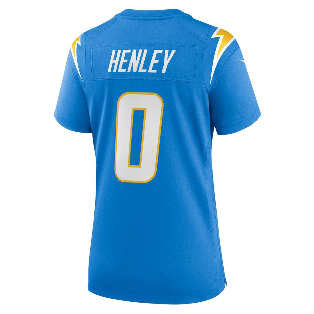 Daiyan Henley 0 Los Angeles Chargers Women's Team Game Jersey - Powder Blue