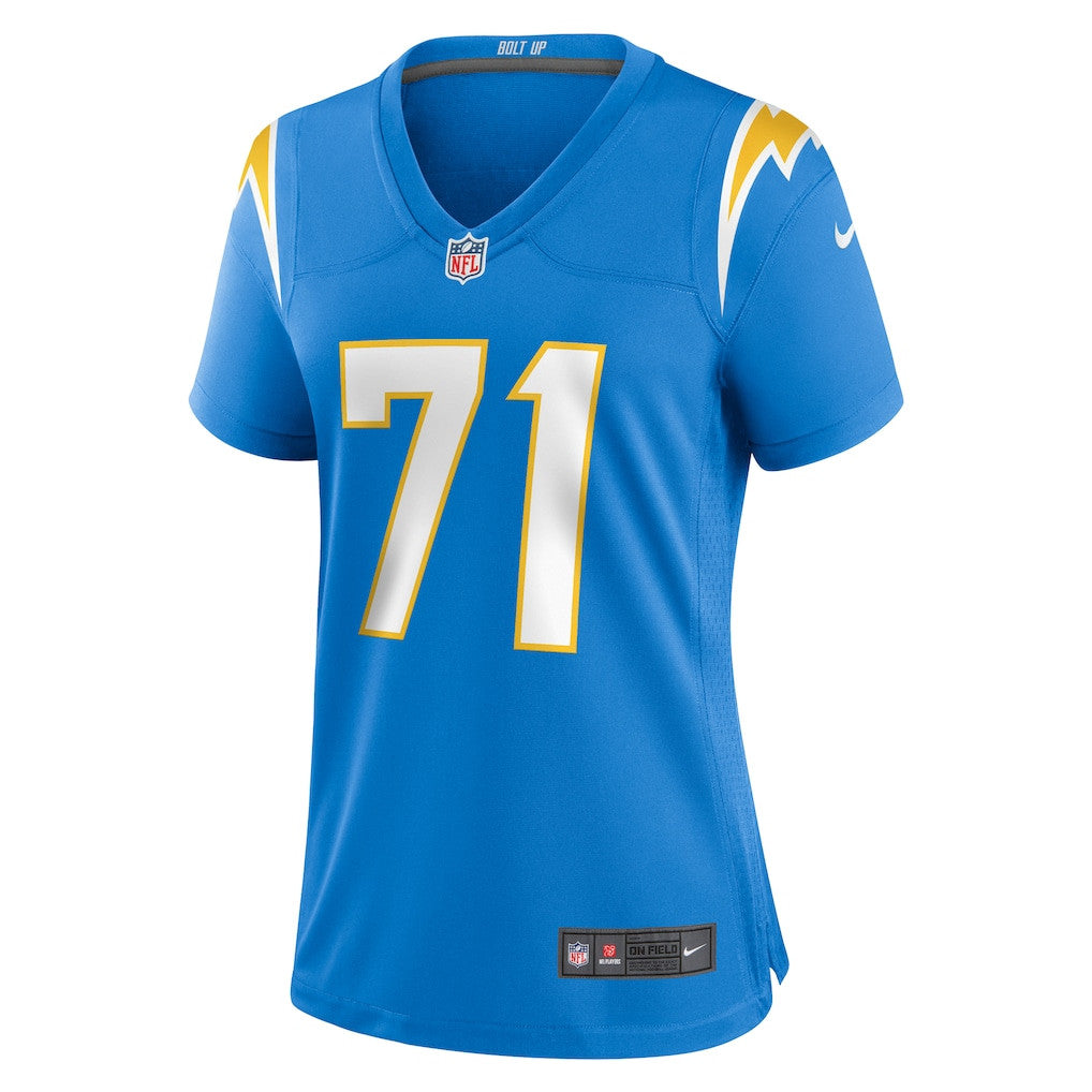 Jordan McFadden 71 Los Angeles Chargers Women's Team Game Jersey - Powder Blue