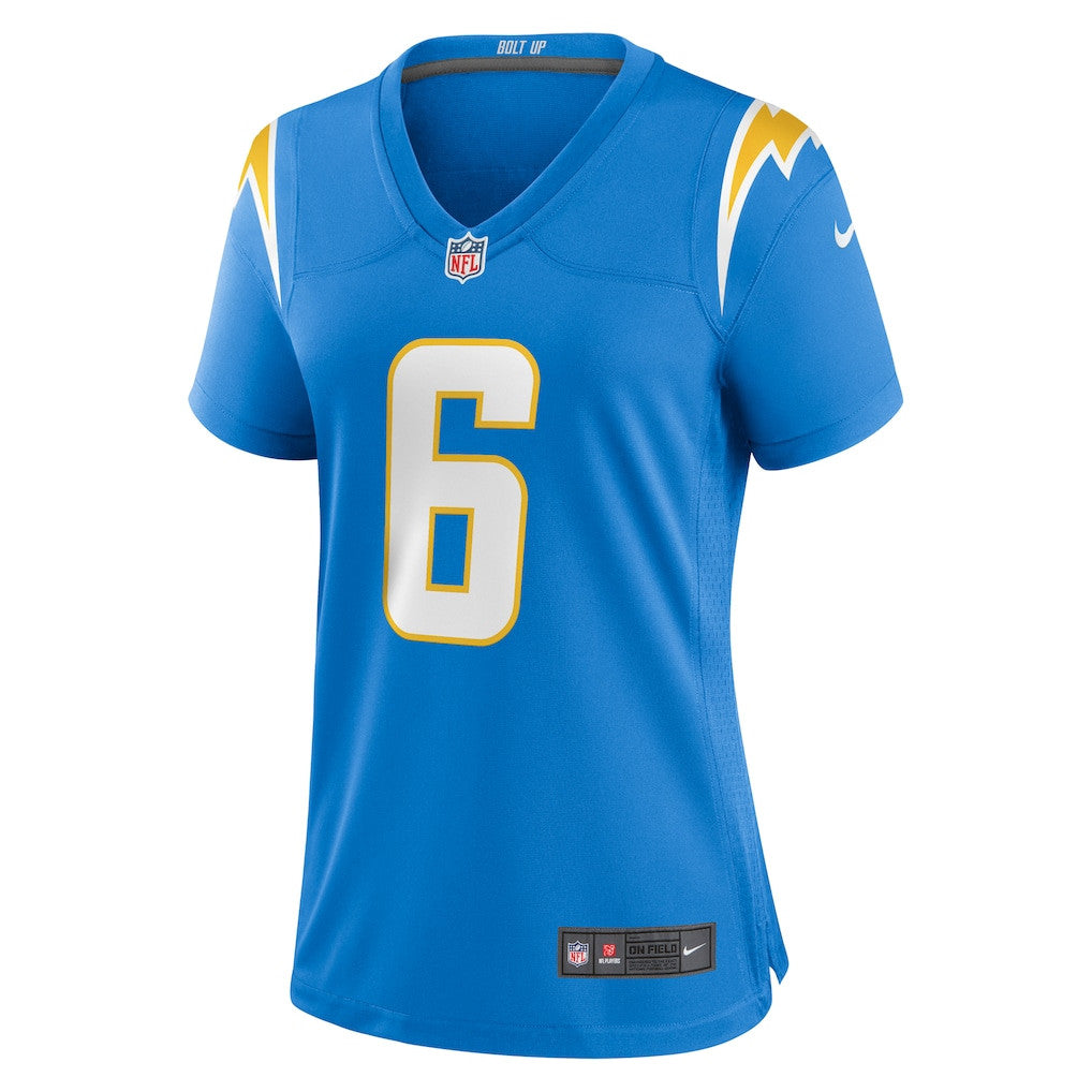 Eric Kendricks 6 Los Angeles Chargers Women's Team Game Jersey - Powder Blue