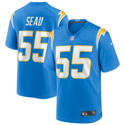 Junior Seau 55 Los Angeles Chargers Game Retired Player Men Jersey - Powder Blue