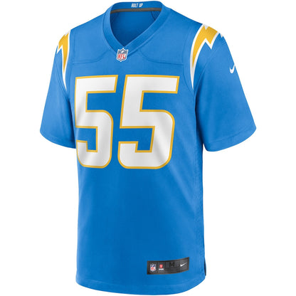 Junior Seau 55 Los Angeles Chargers Game Retired Player Men Jersey - Powder Blue