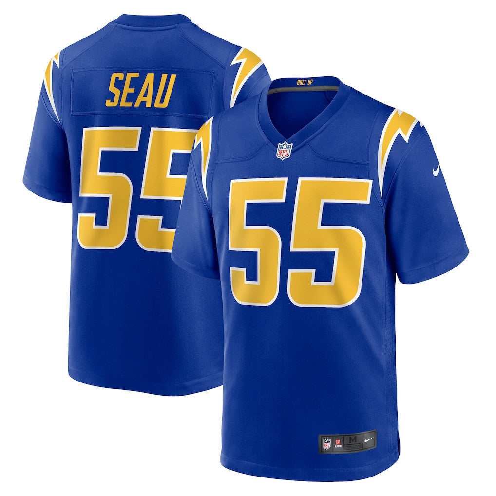 Junior Seau 55 Los Angeles Chargers Retired Player Alternate Game Men Jersey - Royal