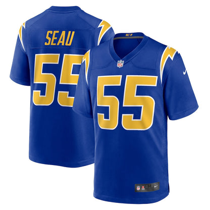 Junior Seau 55 Los Angeles Chargers Retired Player Alternate Game Men Jersey - Royal