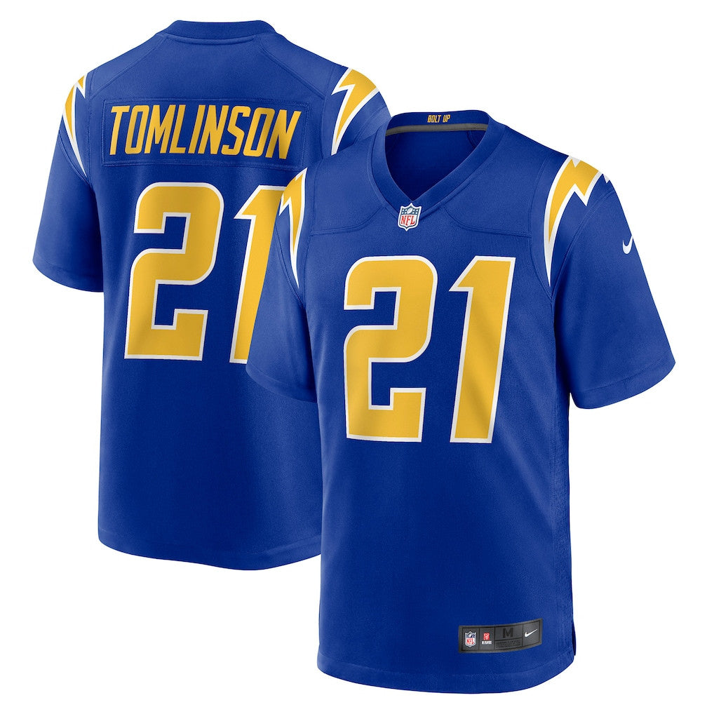 LaDainian Tomlinson 21 Los Angeles Chargers Retired Player Alternate Game Men Jersey - Royal