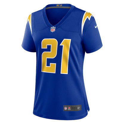 LaDainian Tomlinson 21 Los Angeles Chargers Women's Retired Game Jersey - Royal