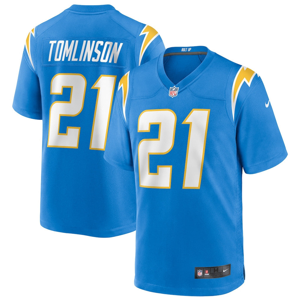 LaDainian Tomlinson 21 Los Angeles Chargers Game Retired Player Men Jersey - Powder Blue