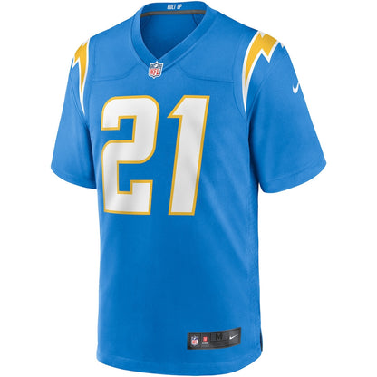 LaDainian Tomlinson 21 Los Angeles Chargers Game Retired Player Men Jersey - Powder Blue