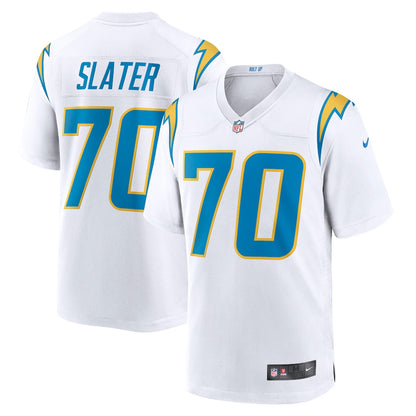 Rashawn Slater 70 Los Angeles Chargers Game Men Jersey - White