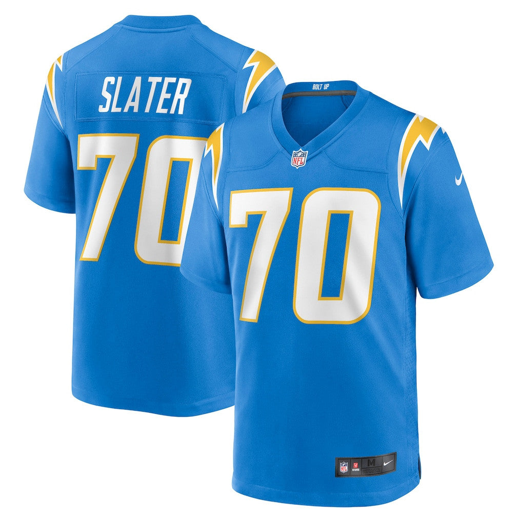 Rashawn Slater 70 Los Angeles Chargers Game Men Jersey - Powder Blue