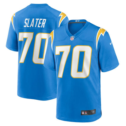 Rashawn Slater 70 Los Angeles Chargers Game Men Jersey - Powder Blue