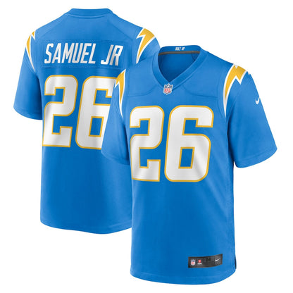 Asante Samuel Jr. 26 Los Angeles Chargers Game Men Jersey - Powder Blue