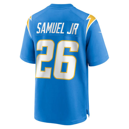 Asante Samuel Jr. 26 Los Angeles Chargers Game Men Jersey - Powder Blue