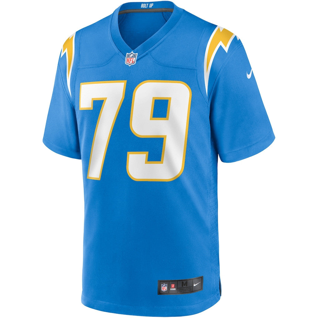 Trey Pipkins III 79 Los Angeles Chargers Game Men Jersey - Powder Blue