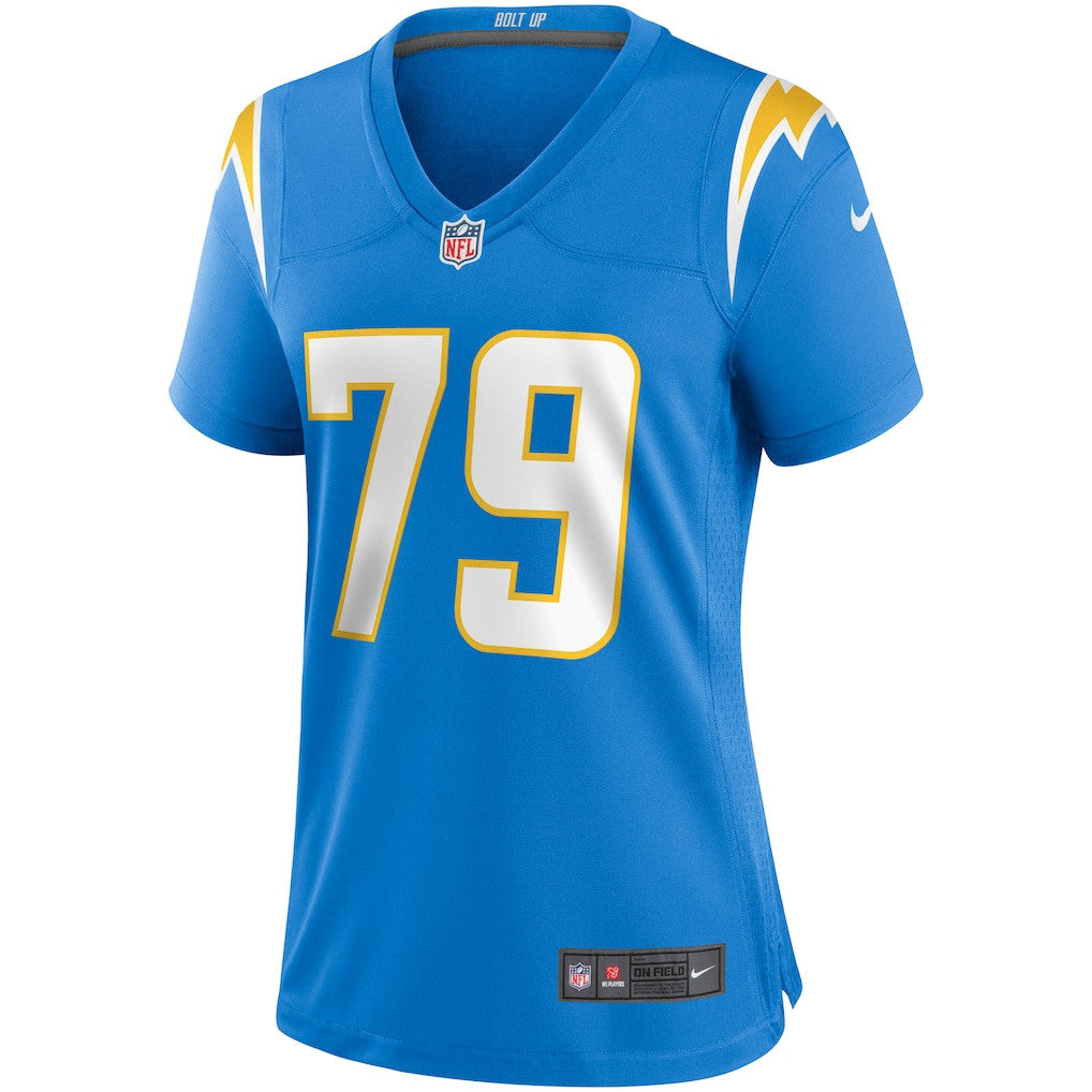 Trey Pipkins III 79 Los Angeles Chargers Women's Game Jersey - Powder Blue