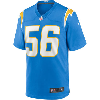 Shawne Merriman 56 Los Angeles Chargers Game Retired Player Men Jersey - Powder Blue
