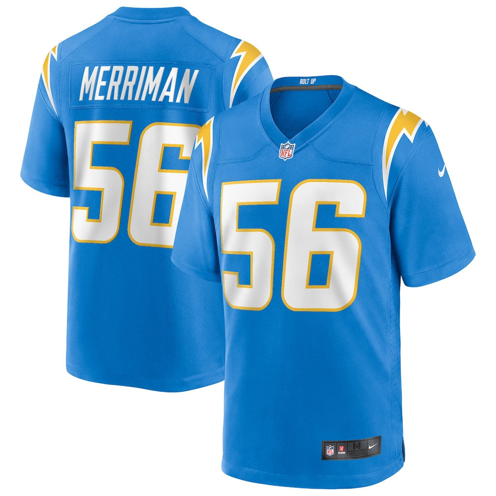 Shawne Merriman 56 Los Angeles Chargers Game Retired Player Men Jersey - Powder Blue