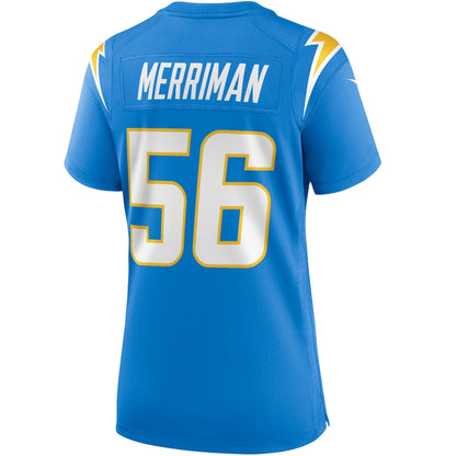 Shawne Merriman 56 Los Angeles Chargers Women's Game Retired Player Jersey - Powder Blue