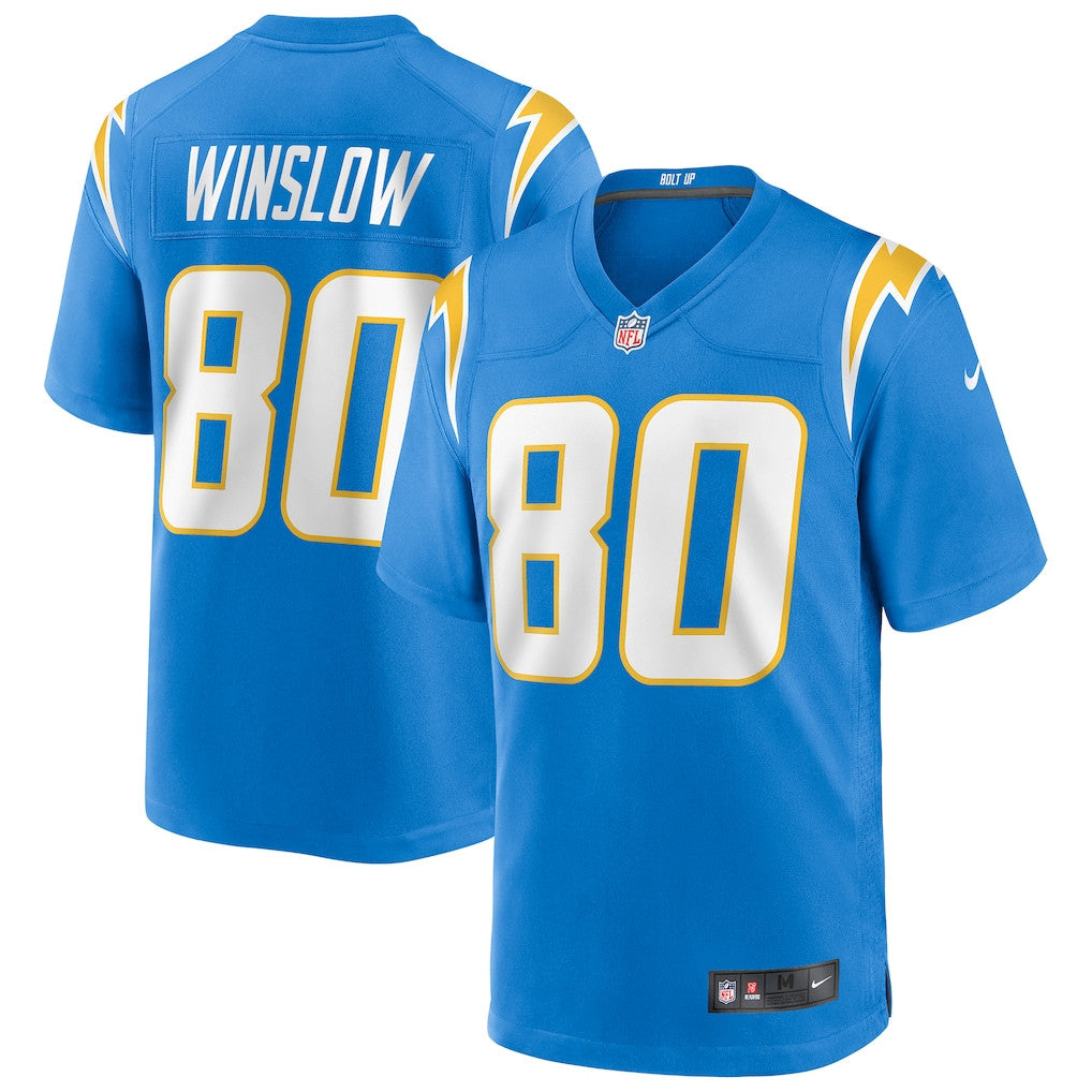 Kellen Winslow 80 Los Angeles Chargers Game Retired Player Men Jersey - Powder Blue