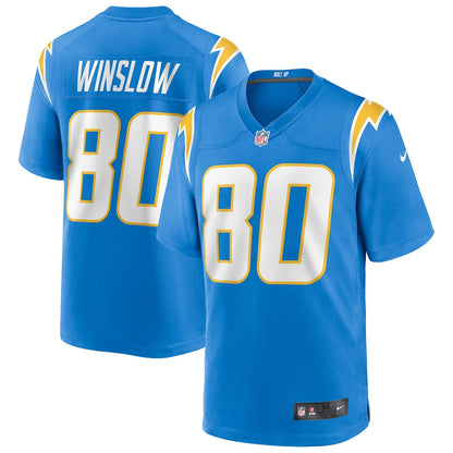 Kellen Winslow 80 Los Angeles Chargers Game Retired Player Men Jersey - Powder Blue